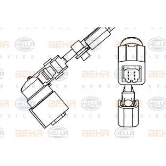 Ventilateur, refroidissement du moteur HELLA 8MV 376 782-401