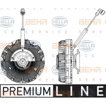 Embrayage, ventilateur de radiateur HELLA