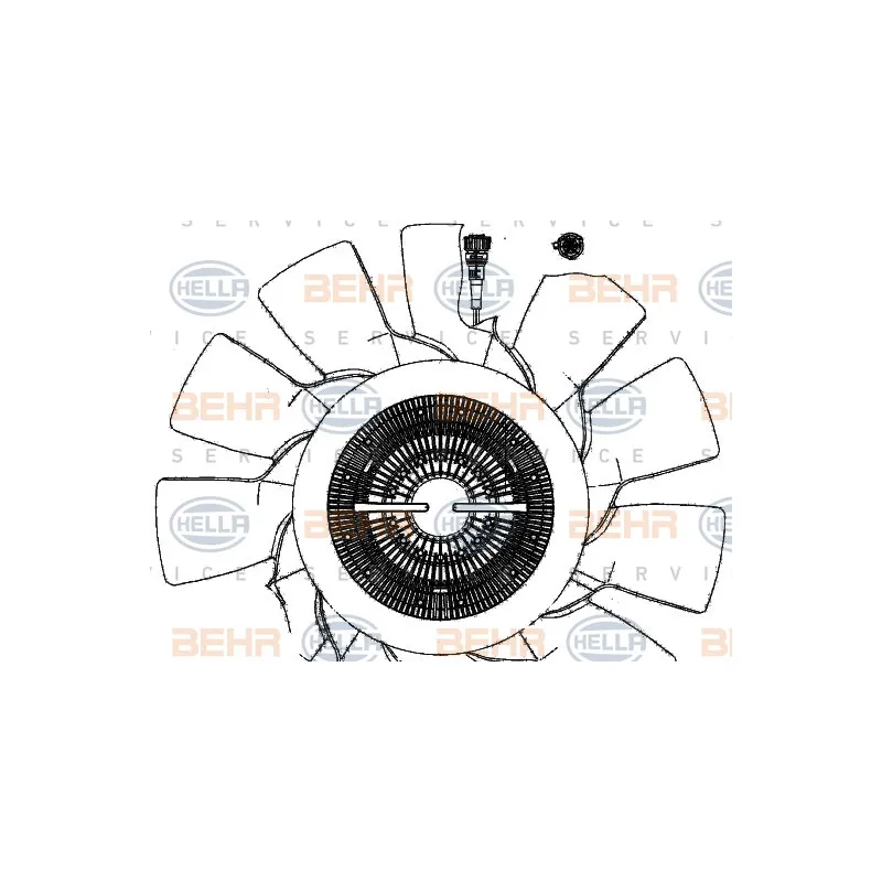 Ventilateur, refroidissement du moteur HELLA 8MV 376 907-011