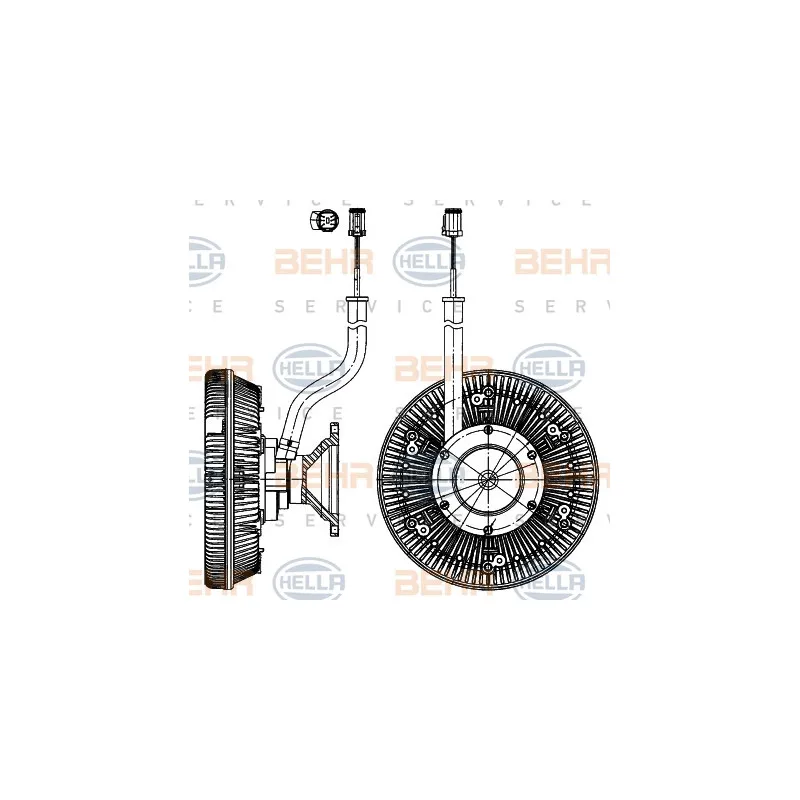 Embrayage, ventilateur de radiateur HELLA 8MV 376 907-171