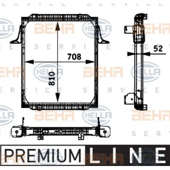 Radiateur, refroidissement du moteur HELLA