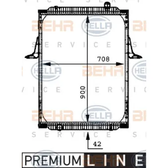 Radiateur, refroidissement du moteur HELLA