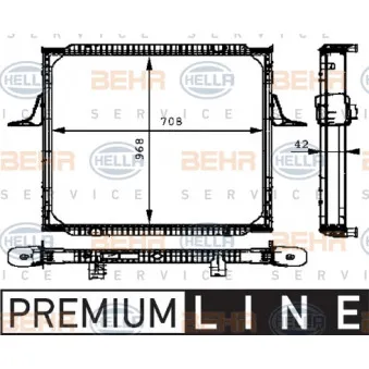 Radiateur, refroidissement du moteur HELLA