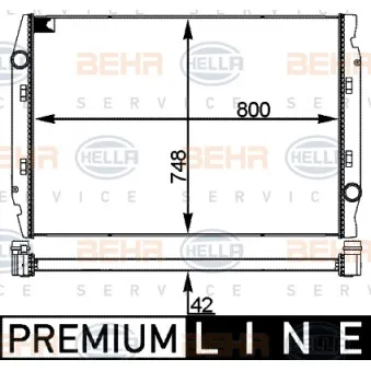 Radiateur, refroidissement du moteur HELLA