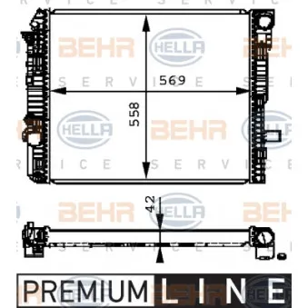 Radiateur, refroidissement du moteur HELLA