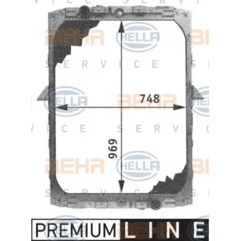 Radiateur, refroidissement du moteur HELLA