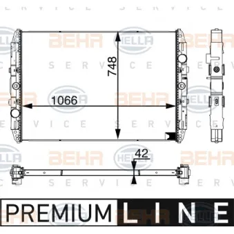 Radiateur, refroidissement du moteur HELLA