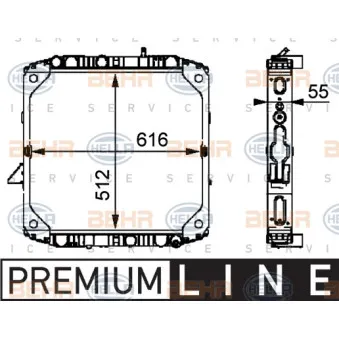 Radiateur, refroidissement du moteur HELLA