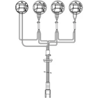 Jeu de câbles, projecteur principal HELLA