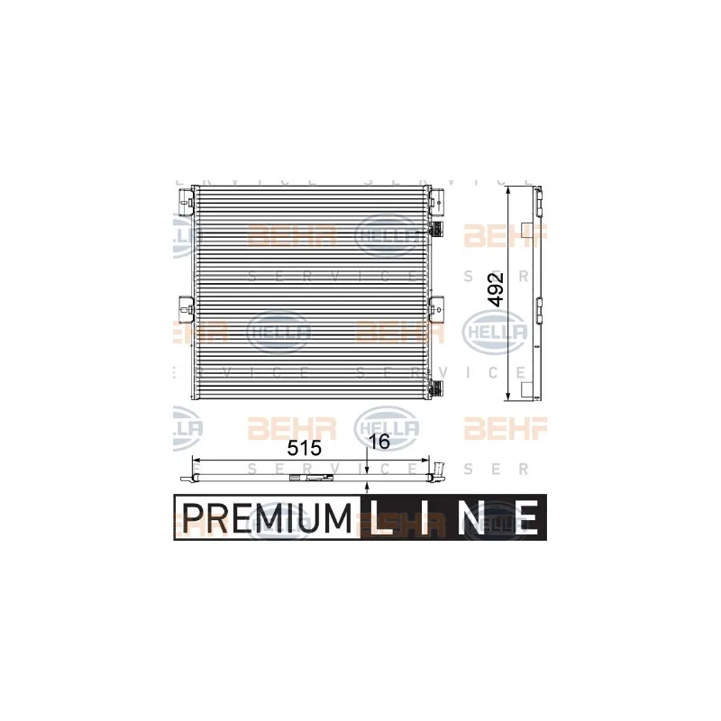 Condenseur, climatisation HELLA 8FC 351 029-351