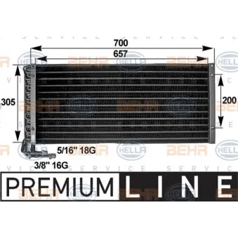 Condenseur, climatisation HELLA