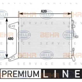 Condenseur, climatisation HELLA