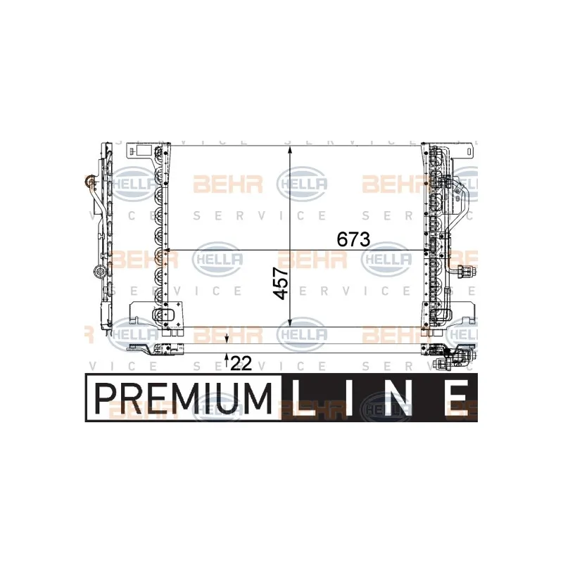 Condenseur, climatisation HELLA 8FC 351 300-131