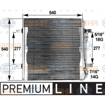 Condenseur, climatisation HELLA