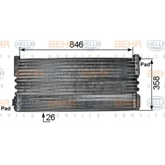 Condenseur, climatisation HELLA