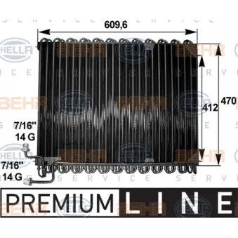 Condenseur, climatisation HELLA