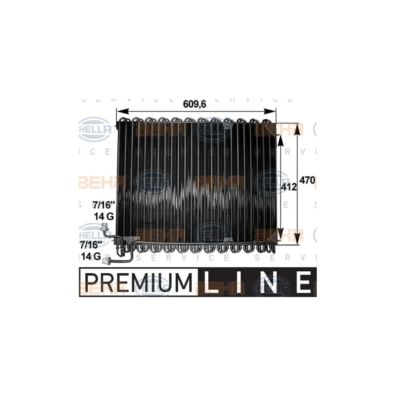 Condenseur, climatisation HELLA 8FC 351 300-151
