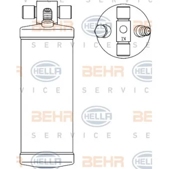 Filtre déshydratant, climatisation HELLA 8FT 351 192-551