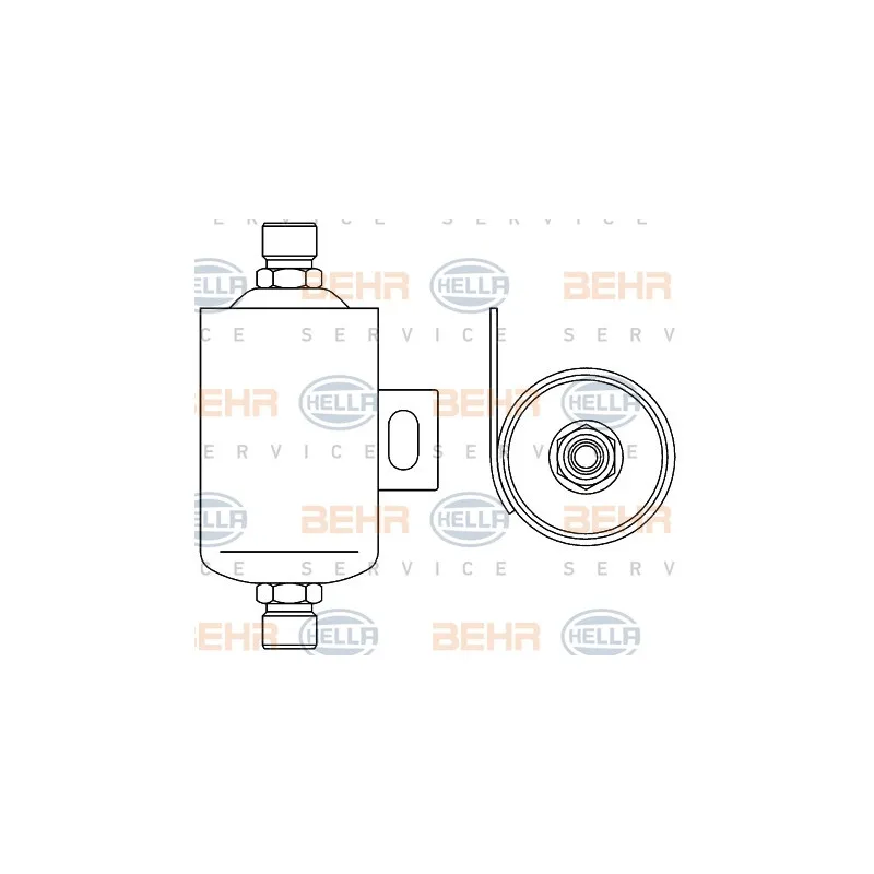 Filtre déshydratant, climatisation HELLA 8FT 351 192-491