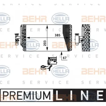 Evaporateur climatisation HELLA