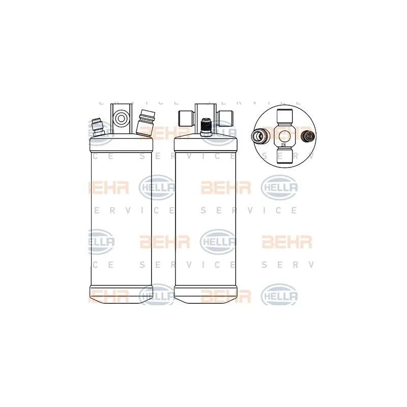 Filtre déshydratant, climatisation HELLA 8FT 351 192-791