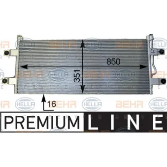 Condenseur, climatisation HELLA