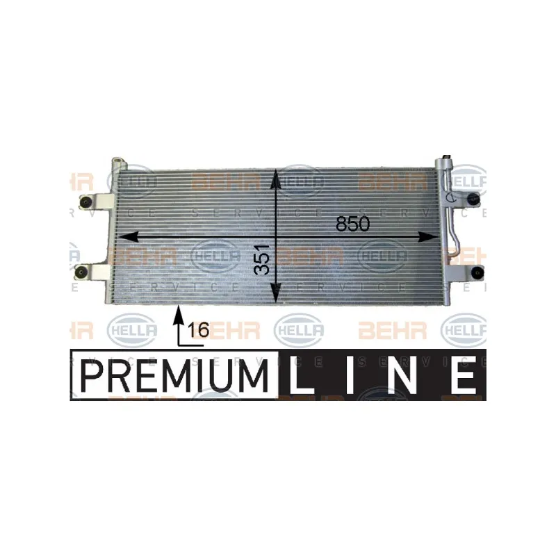 Condenseur, climatisation HELLA 8FC 351 343-221