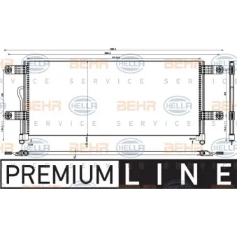 Condenseur, climatisation HELLA