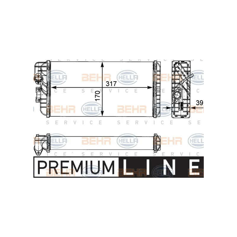 Système de chauffage HELLA 8FH 351 312-431