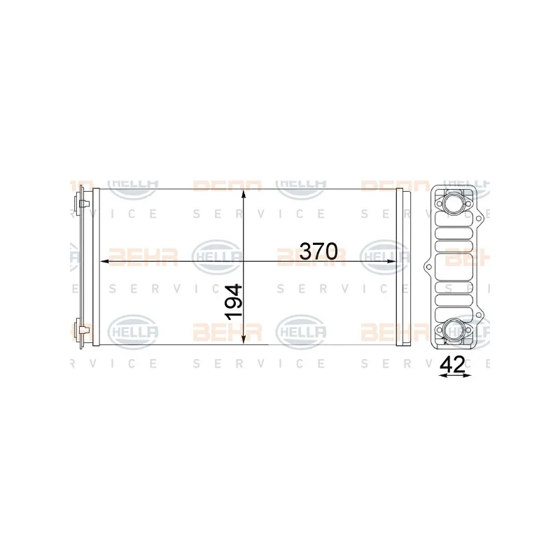 Système de chauffage HELLA 8FH 351 312-184