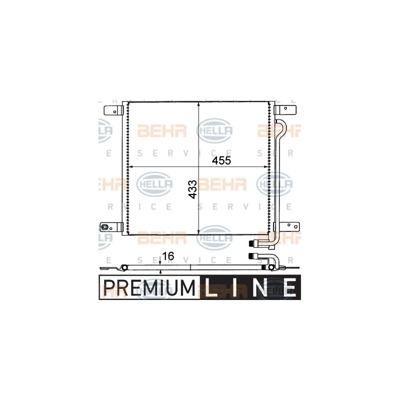 Condenseur, climatisation HELLA 8FC 351 306-071