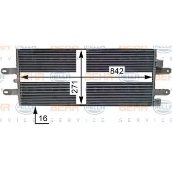Condenseur, climatisation HELLA 8FC 351 344-301