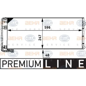 Condenseur, climatisation HELLA