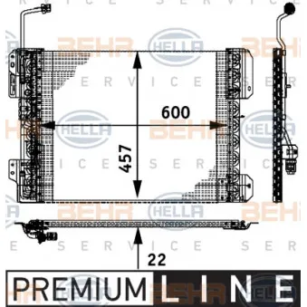 Condenseur, climatisation HELLA
