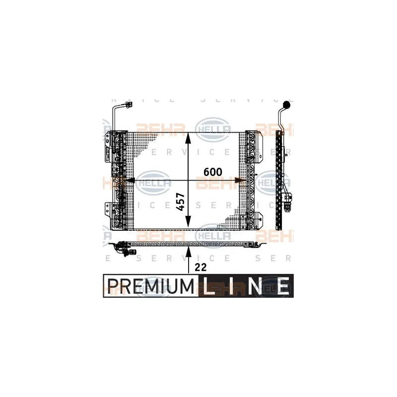 Condenseur, climatisation HELLA 8FC 351 317-641