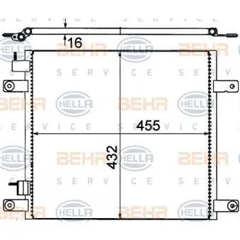 Condenseur, climatisation HELLA
