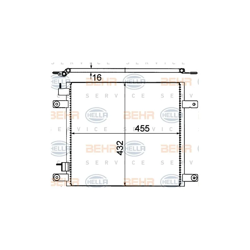 Condenseur, climatisation HELLA 8FC 351 318-631
