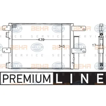 Condenseur, climatisation HELLA