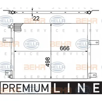 Condenseur, climatisation HELLA