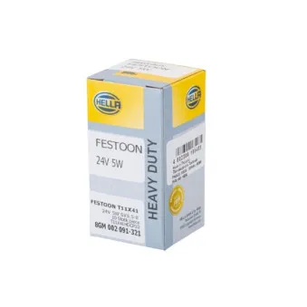 Ampoule, feu éclaireur de plaque HELLA 8GM 002 091-321