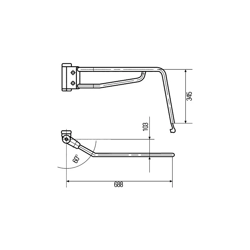Fixation, rétroviseur extérieur HELLA 8HG 503 019-022