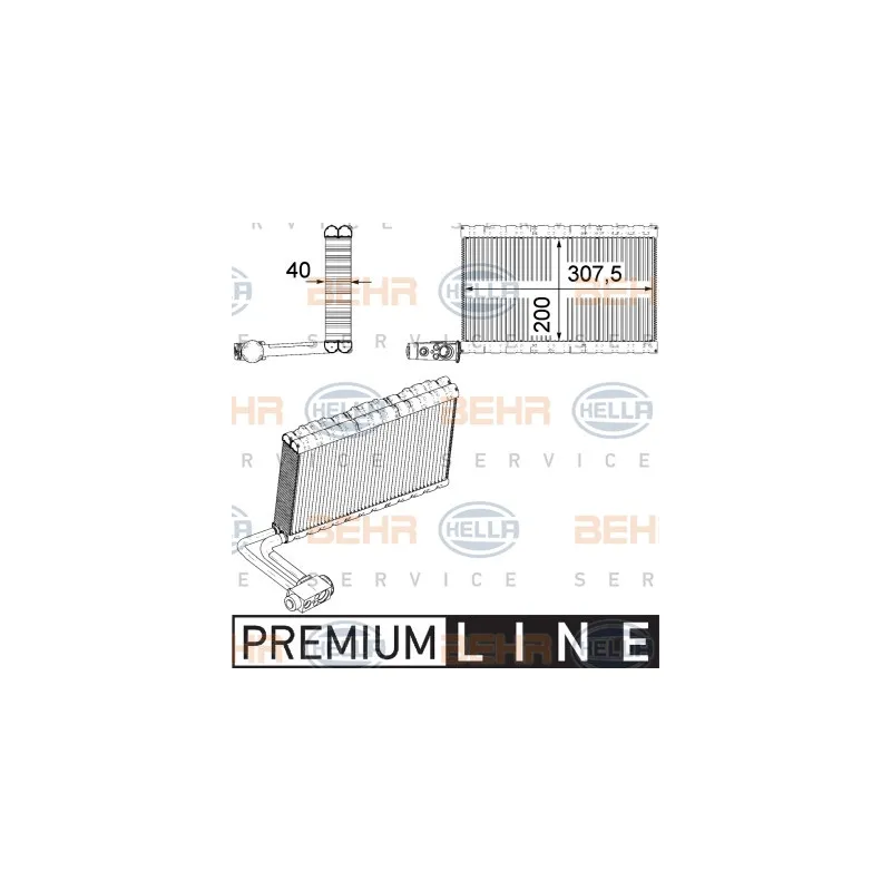 Evaporateur climatisation HELLA 8FV 351 331-191