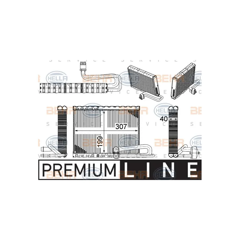 Evaporateur climatisation HELLA 8FV 351 331-471