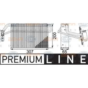Evaporateur climatisation HELLA