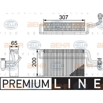 Evaporateur climatisation HELLA
