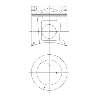 Kit de réparation, Piston/Chemise de cylindre KOLBENSCHMIDT 97411971