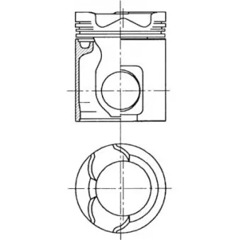 Kit de réparation, Piston/Chemise de cylindre KOLBENSCHMIDT 94985960