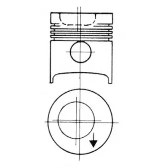Kit de réparation, Piston/Chemise de cylindre KOLBENSCHMIDT 97250960