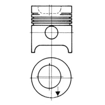 Kit de réparation, Piston/Chemise de cylindre KOLBENSCHMIDT 97507960