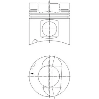 Kit de réparation, Piston/Chemise de cylindre KOLBENSCHMIDT 94944960